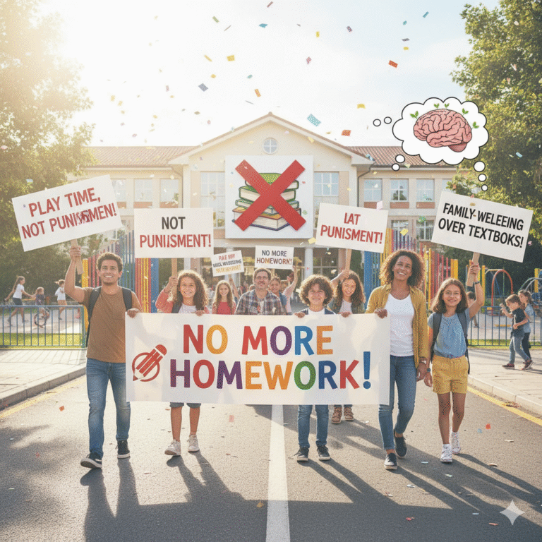 Homework should be banned in schools