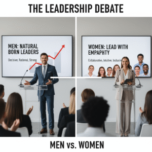 Men are better leaders than women.