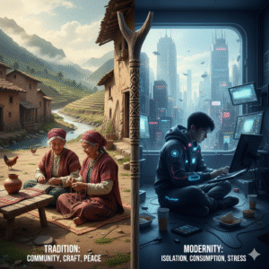 Traditional culture is better than modern lifestyle