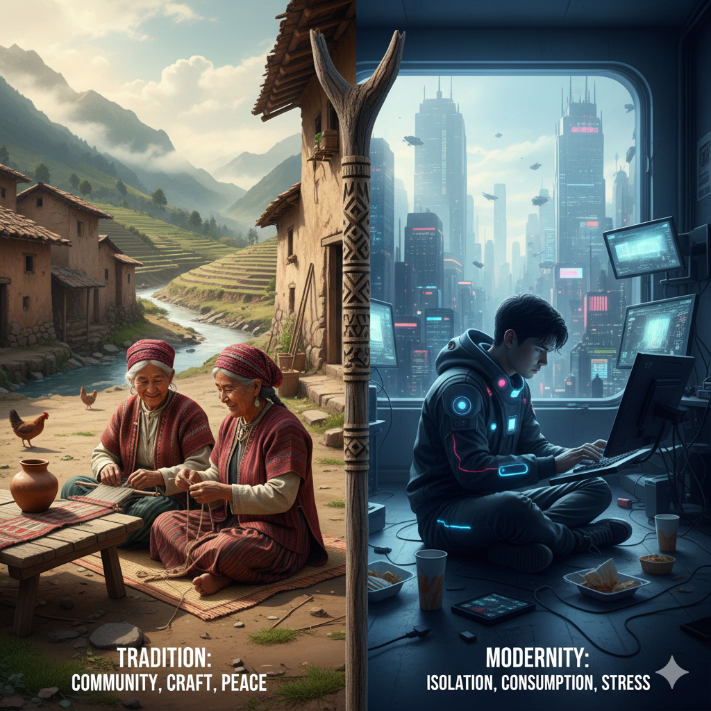 Traditional culture is better than modern lifestyle