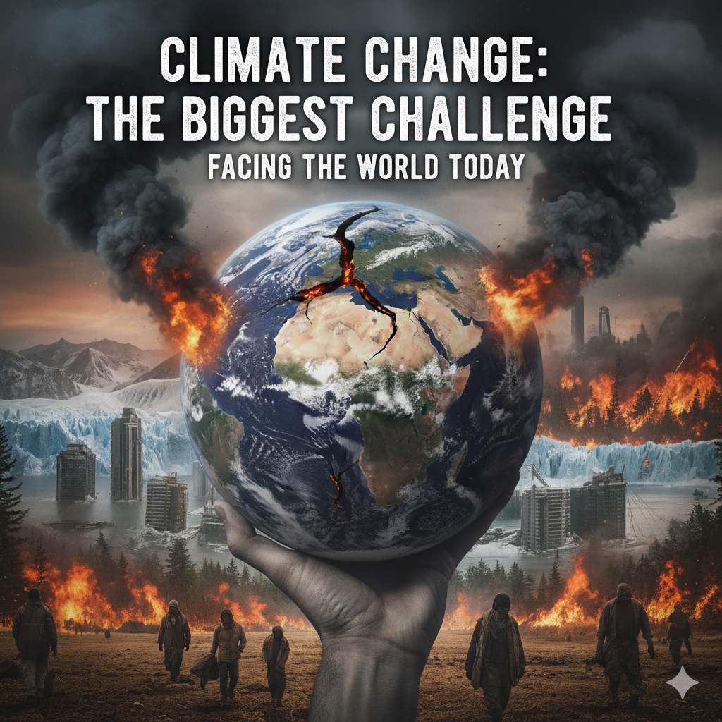 Climate change is the biggest challenge facing the world today. ‎