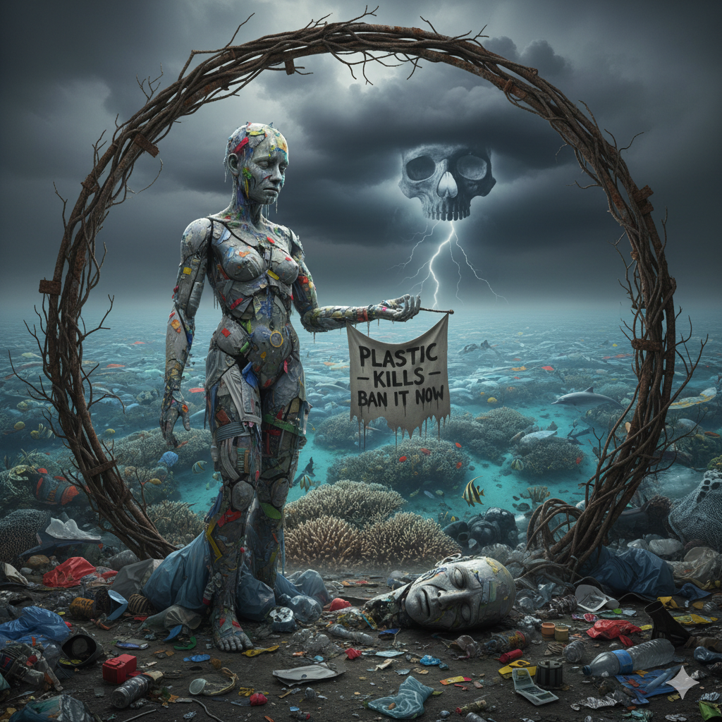 Plastic should be banned.