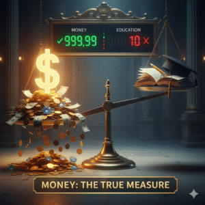 Money is more important than education.