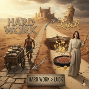 Hard work is better than luck