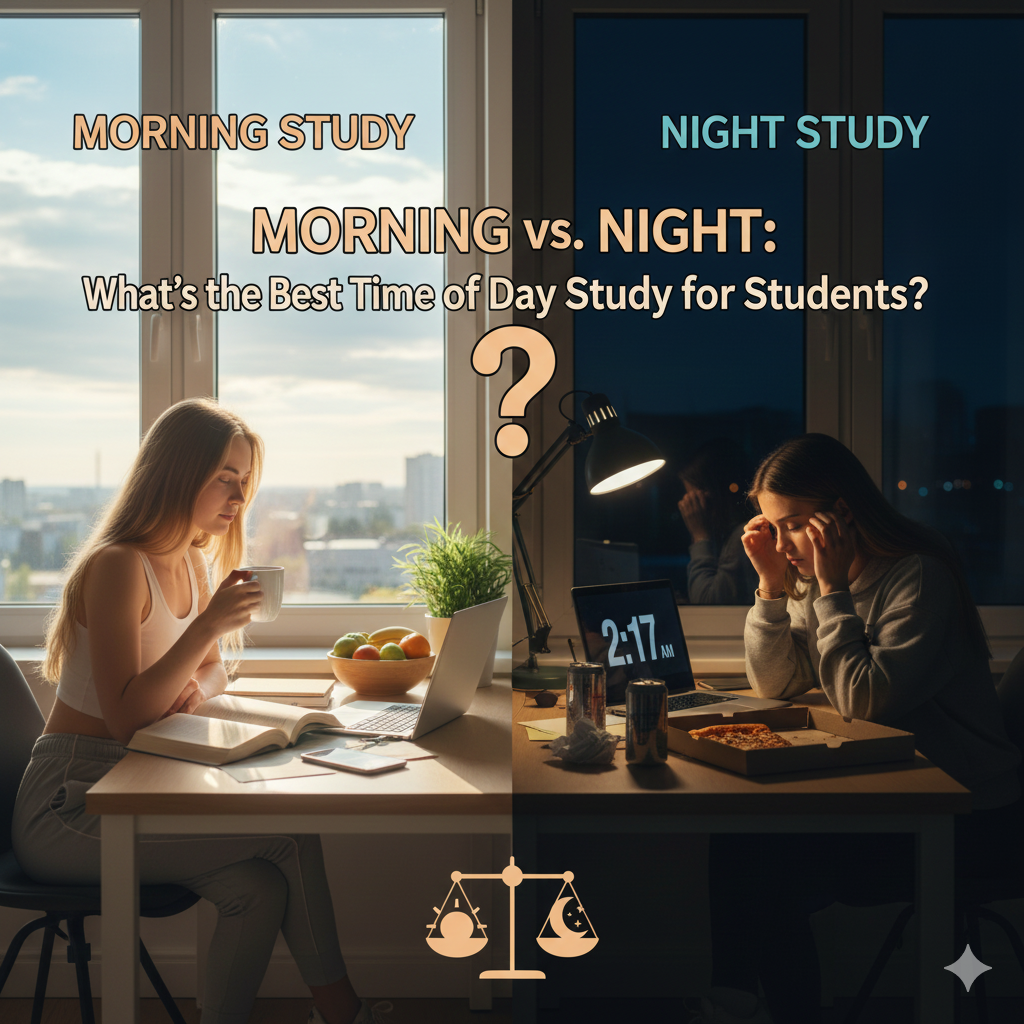 Morning vs. Night: What’s the Best Time of Day to Study for Students?