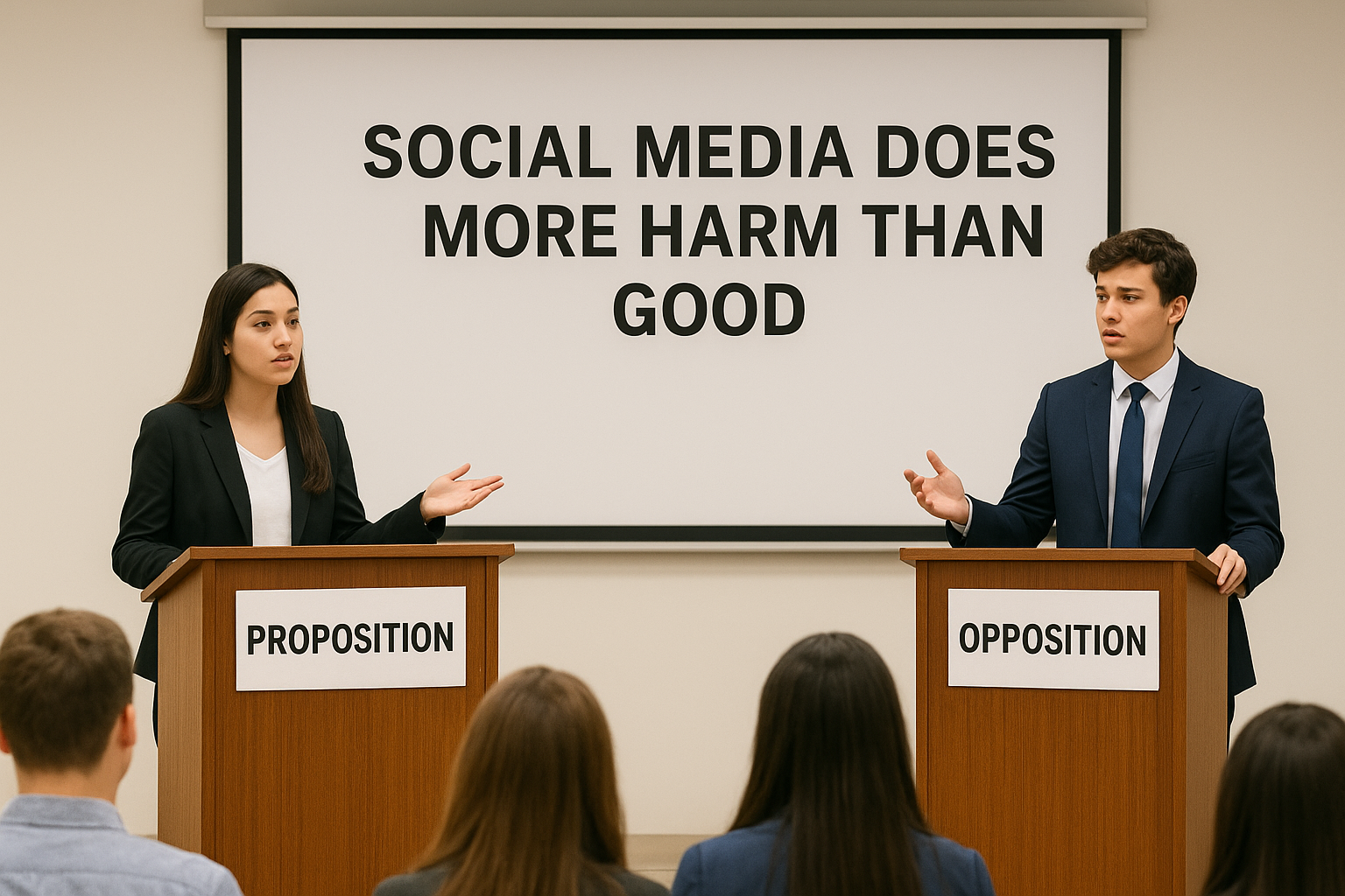 Social Media Does More Harm Than Good.”