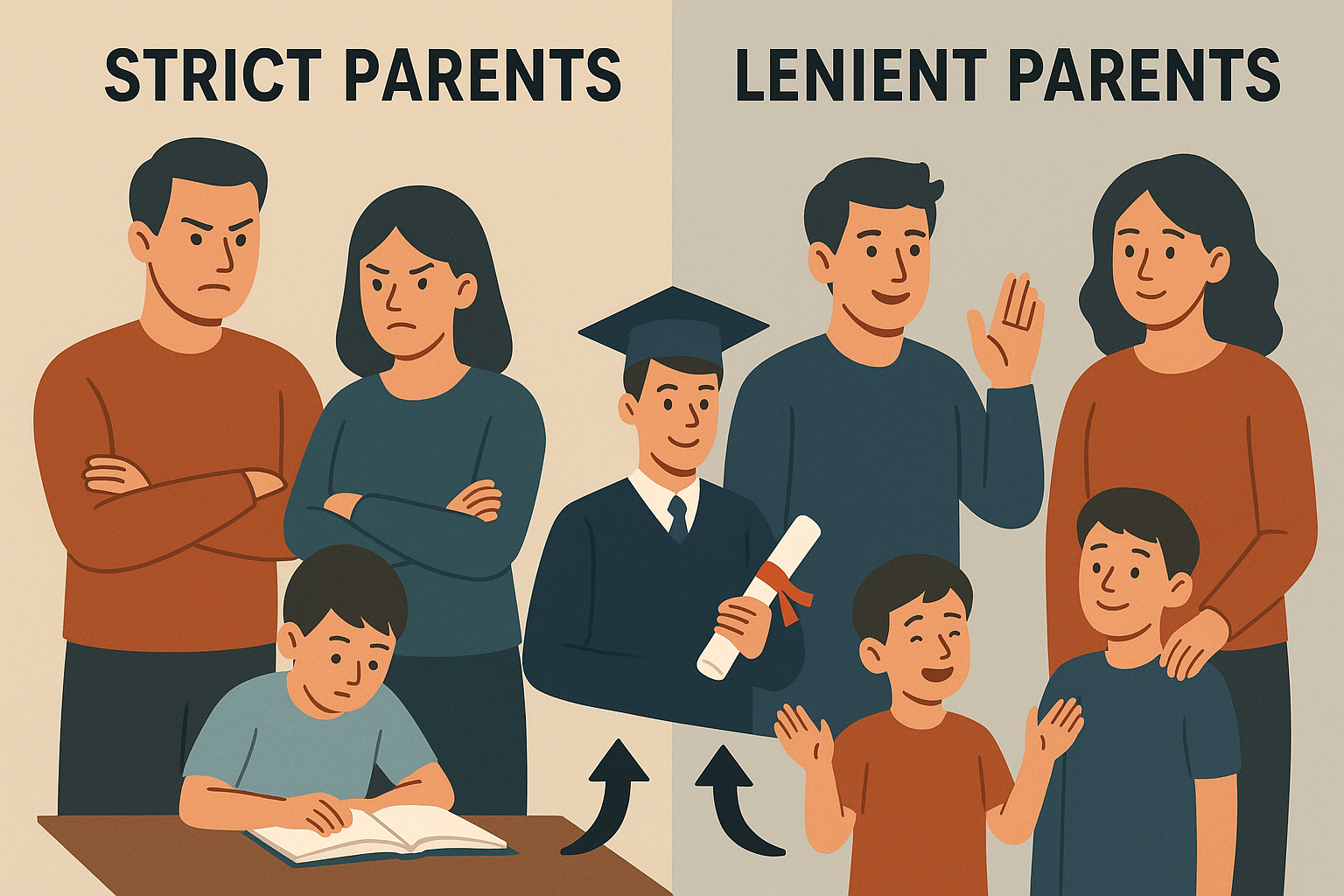 strict parents produce more successful children than lenient parents