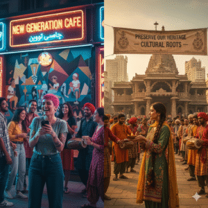 Should modern society accept and adapt to changing cultural norms, or resist to preserve traditional values? (culture vs modernity) 