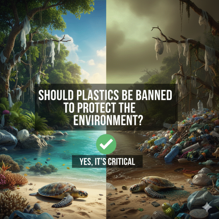 Should the use of plastic bags / plastics be banned to protect the environment